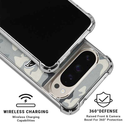 NFL Atlanta Falcons Camo Pixel 9/9 Pro Clear Case